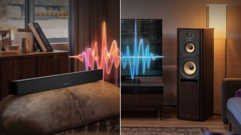 Soundbar vs Bookshelf Speakers