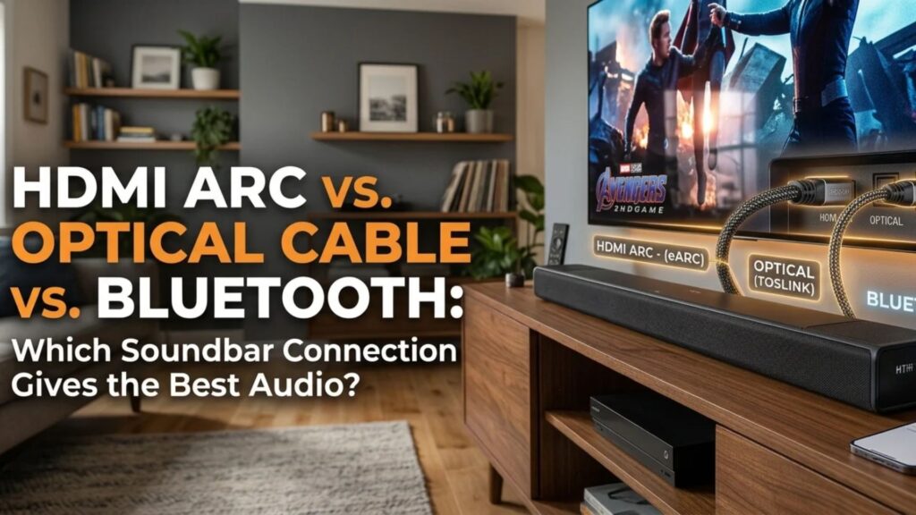HDMI ARC vs. Optical Cable vs. Bluetooth